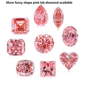 เพชรทรงลูกแพร์ RST 1 กะรัต 2 กะรัต เพชร CVD ที่เพาะเลี้ยงในห้องปฏิบัติการ สีชมพูสดใสแฟนซี พร้อมใบรับรอง IGI - Product Image 5