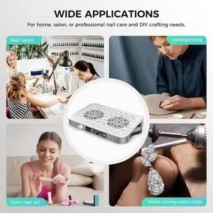 Nuevo Colector de Polvo de Uñas Profesional, Portátil, 1600PA, 10 Velocidades, Filtros Desechables (30 Unidades), Blanco Mate, Moderno - Product Image 5