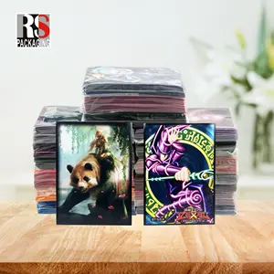 Custom Size 62mm 89mm Playing Cardboard Card Sleeves Custom Printer Gloss Sexy Anime MTG Yugioh Trading Card Sleeve Manufacturer