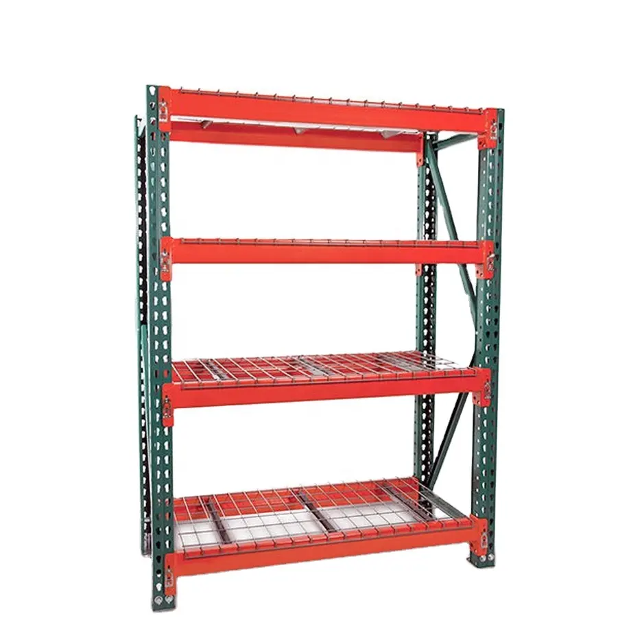 High Quality Warehouse Storage USA Teardrop Pallet Rack With Wire Mesh Deck