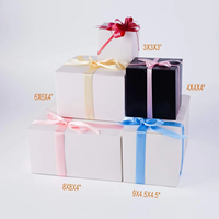 Boîte cadeau personnalisée 8x8x4 pouces, blanche, pour mariage, anniversaire, boîte écologique, personnalisable avec votre propre logo