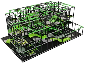 Solution clé en main pour usine : Château d'aventure, Parcours d'obstacles, Mur d'escalade Ninja Warrior, Tunnel en filet, Parc d'aventure, Aire de jeux intérieure - Product Image 2