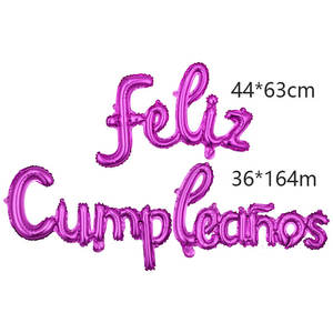 Globo de Cumpleaños Feliz Cumpleaños en Español Cursivo de 16 Pulgadas, Globos con el Alfabeto FELIZ CUMPLEAÑOS para Decoración de Fiesta de Cumpleaños - Product Image 5