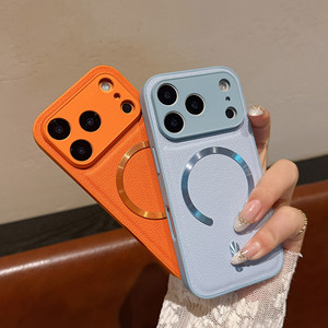 Étui de téléphone simple en cuir PU texture Litchi pour <span class=keywords><strong>iPhone</strong></span> Air <span class=keywords><strong>12</strong></span> 13 14 15 16 17 <span class=keywords><strong>Pro</strong></span> <span class=keywords><strong>Max</strong></span>, compatible avec la charge sans fil, magnétique, antichoc - Product Image 3