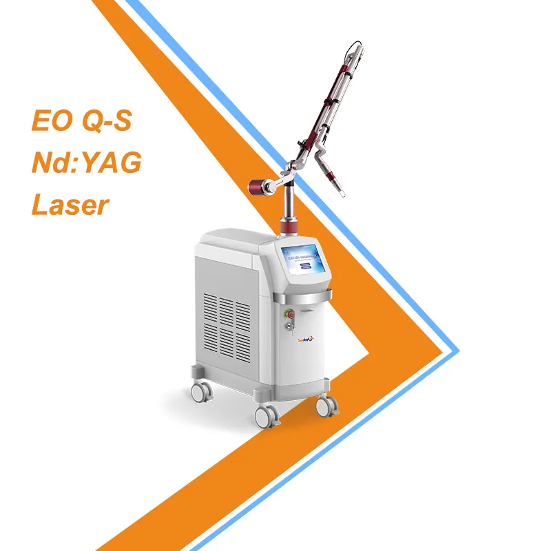 QS เลเซอร์ Q เปลี่ยนเลเซอร์ Nd Yag เลเซอร์กำจัดรอยสักอุปกรณ์ CE ทางการแพทย์