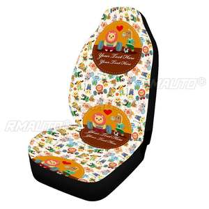 Housse de siège de voiture universelle 3D à motif tendance, tapis de protection confortable en tissu doux pour la plupart des voitures, SUV et camions - Product Image 5
