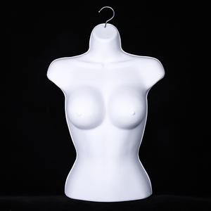 Fábrica Preços Por Atacado Plástico Metade Do Corpo Feminino Manequim Lingerie Modelo Roupa Interior Loja De Roupas Display Pendurado - Product Image 4