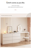 Table de toilette vendue directement en usine pour la chambre à coucher avec hauteur ergonomique et options multicolores pour une utilisation à domicile