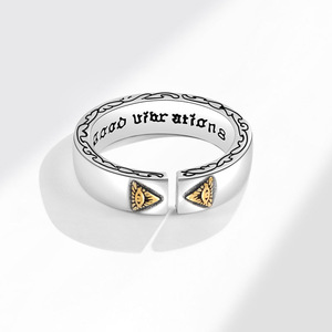 Nouvelle conception, bague l'Œil de la Prophétie, bague ouverte en cuivre, puissante bague <span class=keywords><strong>des</strong></span> Illuminati, bague <span class=keywords><strong>des</strong></span> vœux et de protection, bijoux pour hommes francs-maçons - Product Image 4