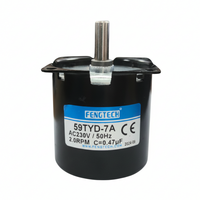 Moteur synchrone à aimant permanent personnalisé AC230V 60Hz 25RPM avec arbre de sortie