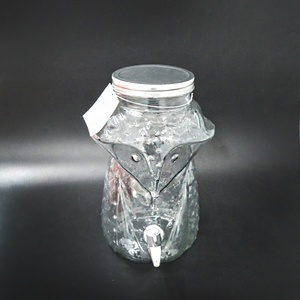 4L distributore di bevande in vetro vasi con coperchio in metallo e toccare - Product Image 2