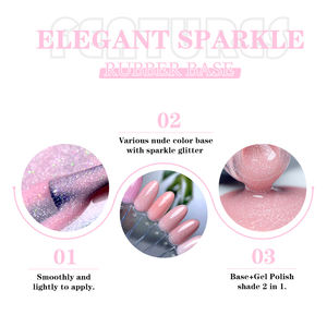 <span class=keywords><strong>Cos</strong></span> Beauty - Base de Goma con Brillo Plateado, Estilo Francés, Color Nude - Product Image 3