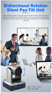 Cámara PTZ con Seguimiento por IA de 4K y 60 fps, Zoom Óptico de 20X, HD-MI/SDI/USB3.0, PoE+, NDI | Soporte HX para Transmisión en Vivo y Videoconferencias - Product Image 6