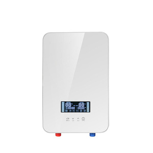 Calentador de Agua Eléctrico Instantáneo 230x336x65mm, Control Táctil, Montaje en Pared, Pantalla LCD, 6.5-9.5KW, Carcasa de Plástico, IPX4 - Product Image 3