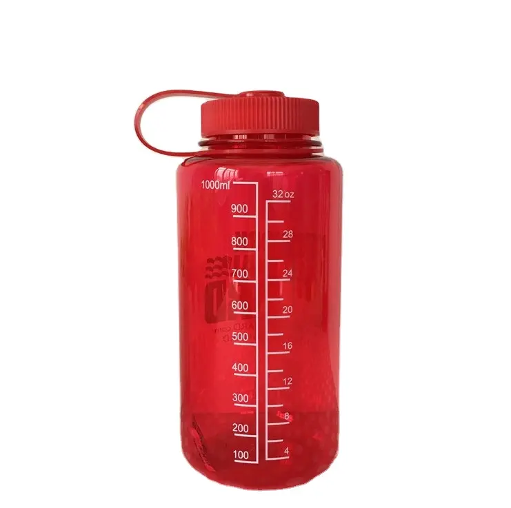 Bouteille d'eau de sport 32oz écologique sans Bpa tritan avec couvercle à large ouverture Bouteille d'eau en plastique Nalgene 1000ml