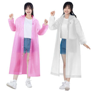 Imperméable adulte non jetable en EVA épaissi imperméable portable pour les voyages en plein air et la protection contre les tempêtes de pluie - Product Image 1