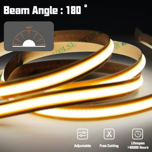 Nuevo Producto: Tira de Luces LED de 320/528 LED, Corte Libre en Cualquier Punto, 12V/24V, Fácil Instalación, Tira LED COB de Corte Libre - Product Image 5