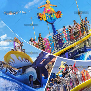 Surfe vers le haut des attractions populaires d'équipement extérieur de parc d'attractions avec la fibre de verre et l'acier épaissis - Product Image 6