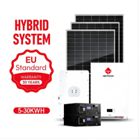 Système de stockage d'énergie AHTECH, kit complet d'onduleur solaire hybride et de batterie, 10 kW, 20 kW, 30 kW, batterie solaire