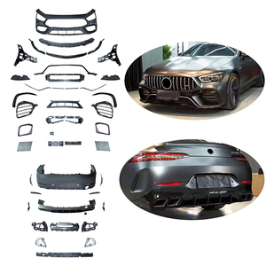 Ensemble complet de pare-chocs avant et arrière <span class=keywords><strong>AMG</strong></span> <span class=keywords><strong>GT</strong></span> Upgrade <span class=keywords><strong>63S</strong></span> bodykit pour Mercedes Benz <span class=keywords><strong>AMG</strong></span> Class 4 door 2018 2019 + - Product Image 1