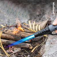 Pistolet d'allumage Portable accessoires de poêle Camping Barbecue lance-flammes briquet gonflable allumeur de Camping en plein air