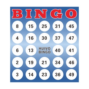 Nuevo Juego de Bingo Familiar 2025 con Impresión Digital Personalizada, Tarjetas de Bingo de Cartón, Boletos de Bingo con Tirador - Product Image 2