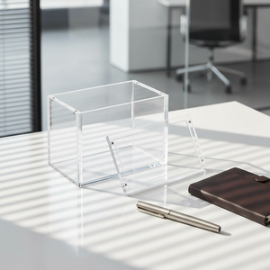 Boîte à cartes de visite en acrylique ETBOX avec <span class=keywords><strong>couvercle</strong></span> magnétique, étui de présentation en PMMA pour booster Pokémon, étui élégant en acrylique pour pennant - Product Image 2