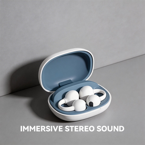 Auriculares inalámbricos con clip Q17, 40 horas de duración de la batería, impermeables IPX4 - Product Image 5