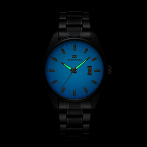 Montre à quartz pour homme de haute qualité, en acier inoxydable, étanche, lumineuse, classique, montre-bracelet - Product Image 3