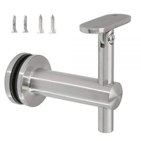 Support de main courante réglable en acier inoxydable ZD, montage latéral, fixation murale, embout pour main courante d'escalier