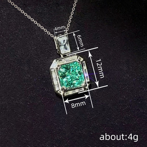 Collana con Ciondolo a Catena Geometrica Classica per Donne, Gioiello Elegante in Lega di Rame per Serate alla Moda - Product Image 4