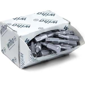 WIHA - 08066 Jeu d'embouts Torx 25 mm standard®1/4 ''dans la boîte (50 pcs.) -EAN 4010995080662 INSERTS POUR VISSER LES EMBOUTS DE VISSAGE - Product Image 1