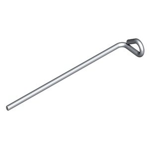 Lot de 10 œillets à tige de 90 mm, œillets en fer de 4 mm gravés et plaqués pour vêtements, longueur 100 cm - Product Image 1