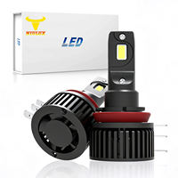 Ampoule LED Niulux 6500K H15B 35W 12V avec ventilateur silencieux, branchement direct, sans modification nécessaire, phare automobile 3800 lm