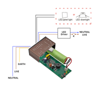 Catu Daya Cadangan Baterai Lithium-ion Isi Ulang XJW-05A untuk Lampu LED 3-60W Kit Darurat LED Driver LED 36v