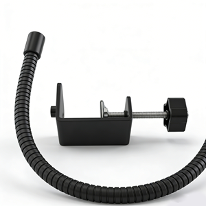 Tube flexible micro en acier/fer galvanisé noir <span class=keywords><strong>de</strong></span> 19 pouces, résistant aux hautes températures, connecteur pour pied <span class=keywords><strong>de</strong></span> microphone - Product Image 2