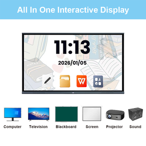 Écrans tactiles numériques plats 4K, tableau blanc intelligent avec tableau blanc numérique, support de stylo gratuit, écran tactile intelligent interactif - Product Image 5