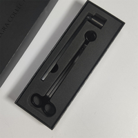 Kit de ciseaux en coffret avec logo laser personnalisé, emballage élégant pour éteignoir à bougie et coupe-mèche