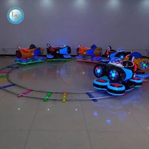 Train électrique miniature pour enfants, manèges sur rail pour aire de jeux extérieure, équipement de parc d'attractions, acier et <span class=keywords><strong>PVC</strong></span>, capacité 100-500 kg - Product Image 4