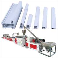 Machine/ligne de production/usine d'extrusion de profilés PVC UPVC pour la fabrication de cadres de fenêtres et de portes, fournisseur de machines d'extrusion de profilés PVC