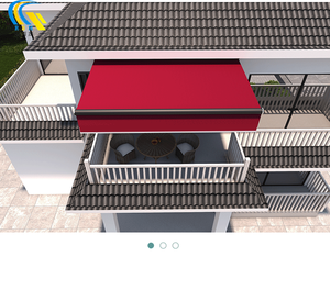 Açık manuel geri çekilebilir tente avlu faaliyetleri evler için geri çekilebilir katlanır kol tente özel tente - Product Image 6