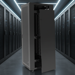 Gabinete de Red para Servidor de 21U y 600*600mm, Material SPCC, Protección IP20, Certificación CE y RoHS, en Stock - Product Image 1