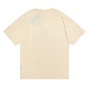 Camiseta de manga corta para hombre, estilo urbano estadounidense, informal, estilo hip-hop, 100% algodón, con estampado de grafiti con efecto de tinta pulverizada. - Product Image 4