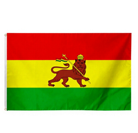 Drapeau du Népal en polyester 90x150 cm avec mât en aluminium durable, impression numérique 3x5 pieds, pour extérieur