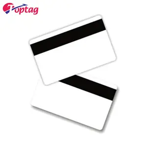 Carte RFID blanc à rayures magnétiques, en PVC, en plastique transparent, ip2750oe, mico