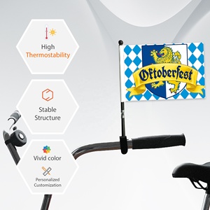 Lễ Hội bia Munich nổi bật cờ xe đạp với hoa văn hợp thời trang tôn tạo Cờ cá nhân của các đội đi xe đạp - Product Image 3