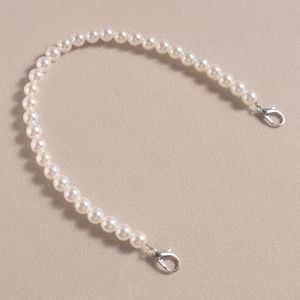 Bolsa de perlas de tamaño personalizado de lujo, correa de cadena colgante para teléfono móvil, cuentas de alto brillo con línea de alambre, bolsa cruzada, cadena de perlas - Product Image 5