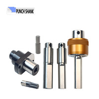 Alat potong logam heksagonal elektrik 8.0mm, penyangga pukulan batang lurus untuk mesin bubut C16/C20/C22/C25/C32 dapat disesuaikan