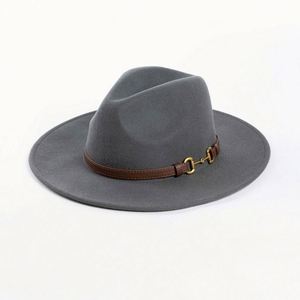 Wholesale Western Style 100% Wool Cowboy Fedora Hats With Belt High Quality Felt Hat - Product Image 6
