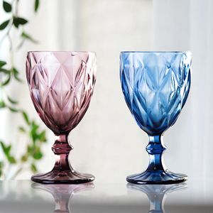 Vente en gros 8oz 10oz Vintage Europe Design Mariage Champagne Gobelet <span class=keywords><strong>Rose</strong></span> et Bleu Tasse en verre pour Bière Jus et <span class=keywords><strong>Vin</strong></span> - Product Image 6